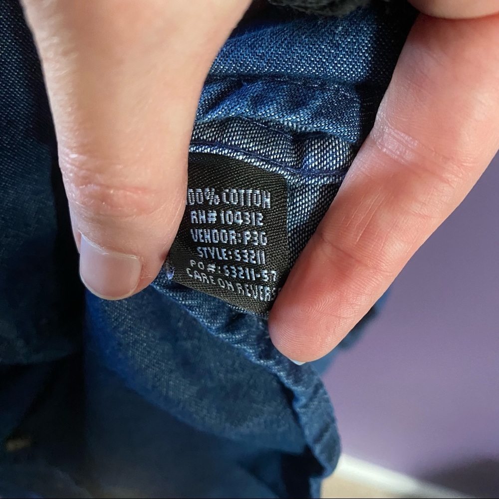 Deep Eddy Vodka Denim Buttoned Down Shirt NWT - Picture 10 of 11